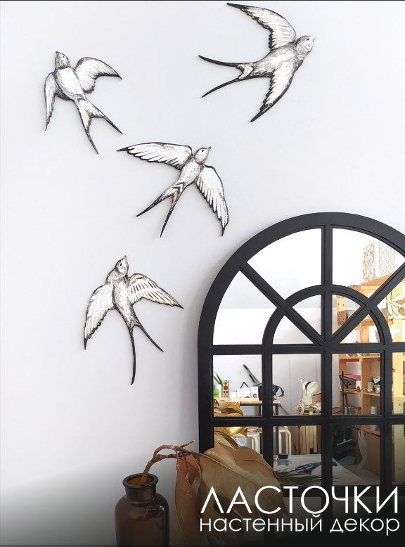 Птицы Ласточки черные